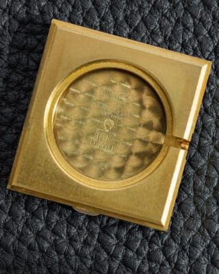 CHOPARD large 18k gold TANK - ref.2012 - black onyx dial - NOS - 1984 -  Watchurbia - The vintage portfolio