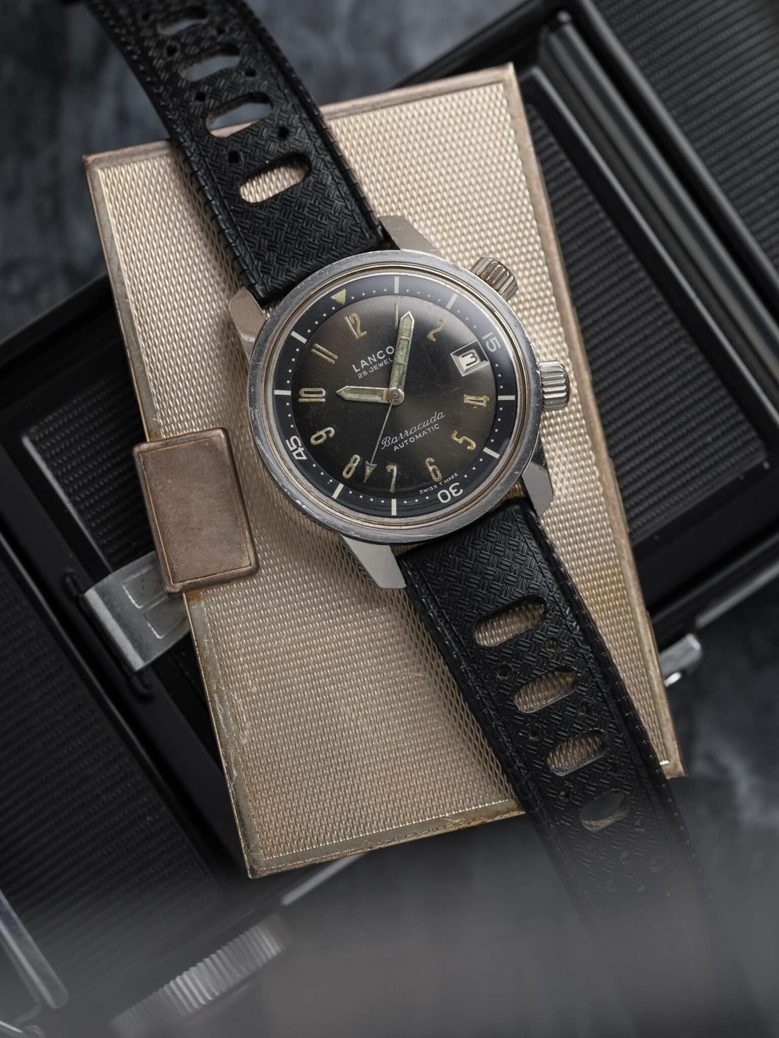 LANCO Barracuda - Super Compressor Case - Dual Crown Diver - 1967