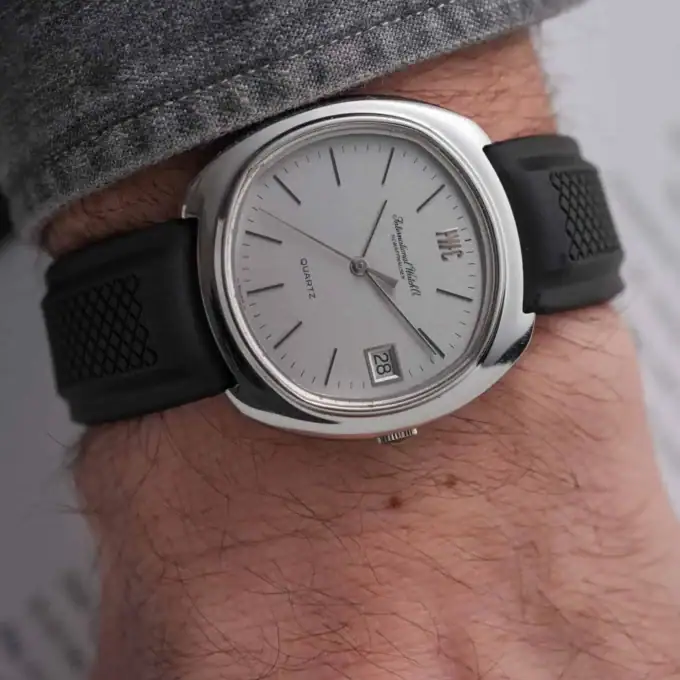 Alternative view of IWC 3072 Jumbo Vintage TV Dial – Rhodium – Genta Era