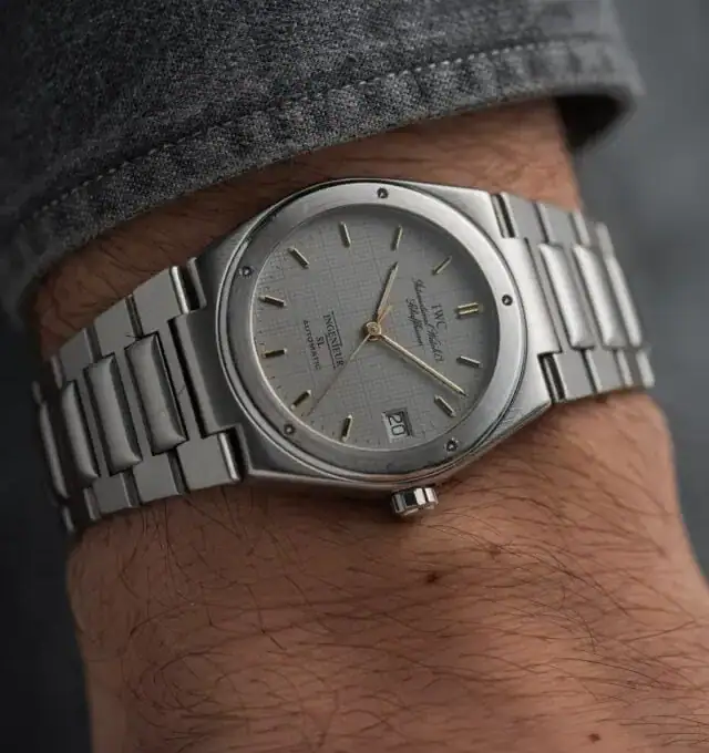 IWC Ingenieur 3506 – grey graph paper dial – Gerald Genta