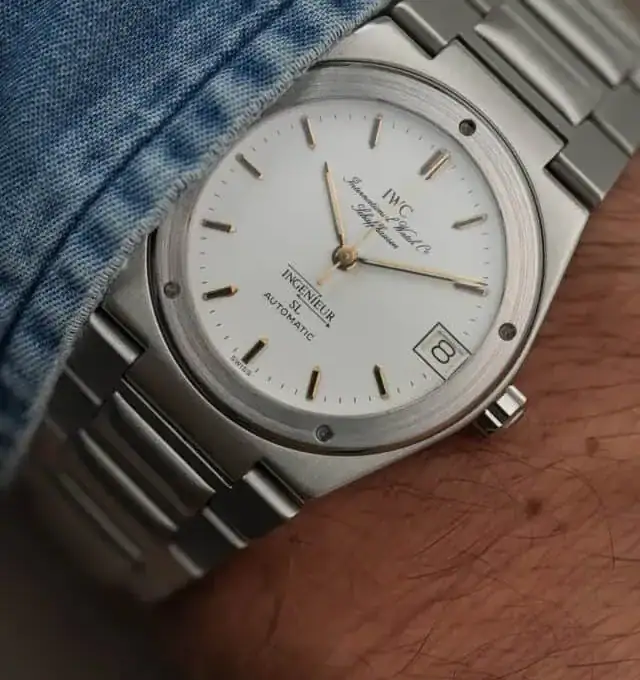 IWC Ingenieur SL white graph paper dial – Automatic Ref. 3505 – Gerald Genta