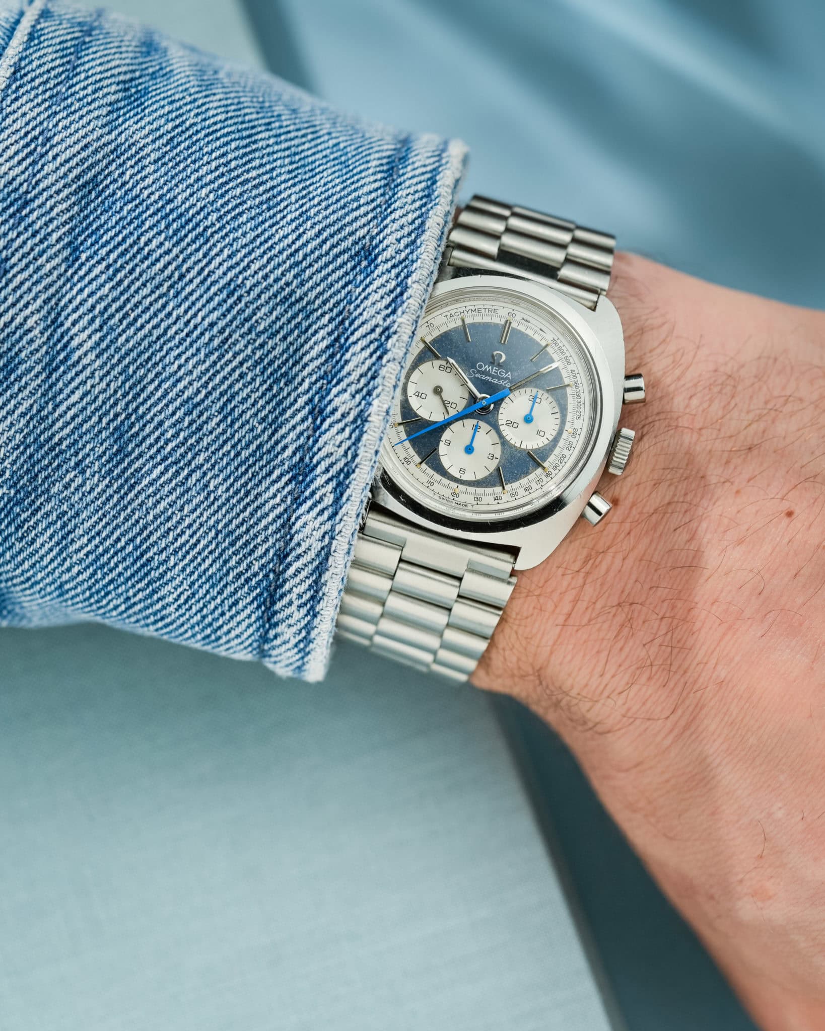 OMEGA SEAMASTER BLUE REVERSE PANDA CHRONOGRAPH Ref.: 145.029 β cal. 861 ...
