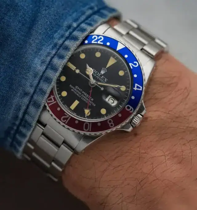Alternative view of ROLEX GMT MASTER PEPSI – 1675 – MK 5A ‘Lemrich’ Maxi Dial