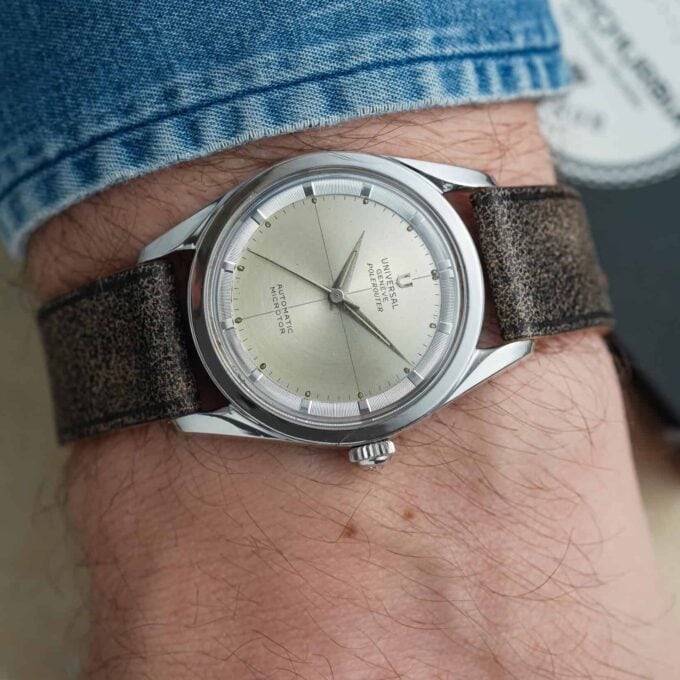 Alternative view of Universal Geneve Polerouter – 20357/2 silver – Gerald Genta