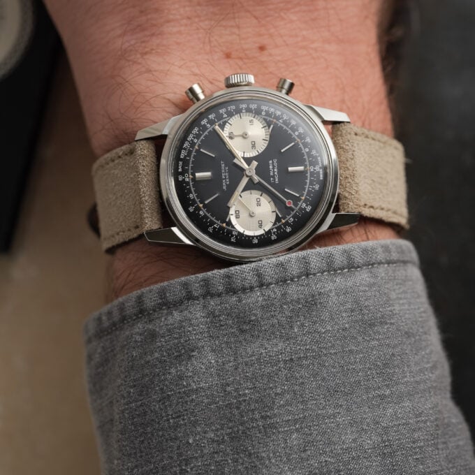 Alternative view of Jean Perret Reverse Panda Chronograph - Valjoux 7730