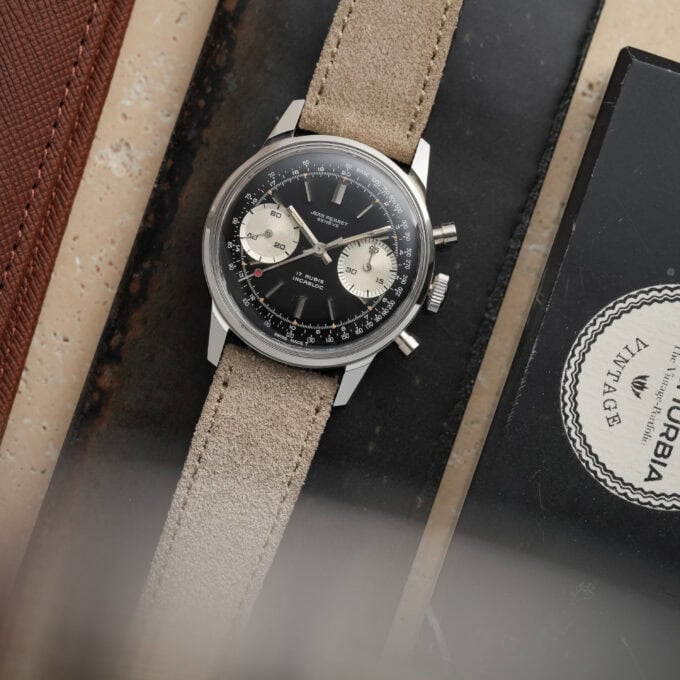 Jean Perret Reverse Panda Chronograph - Valjoux 7730