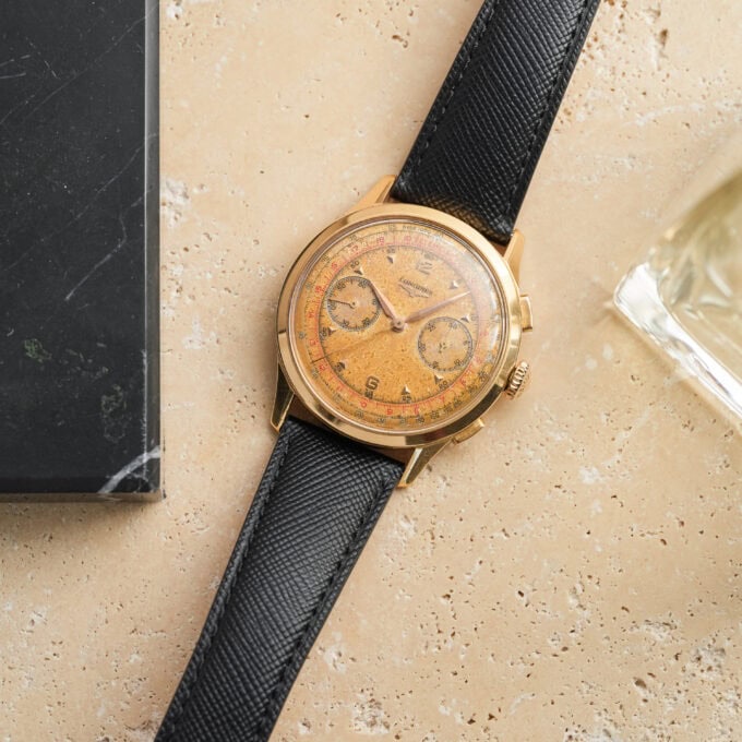 LONGINES Flyback Chronograp - Ref. 5967 - 18K Gold - Jumbo Case