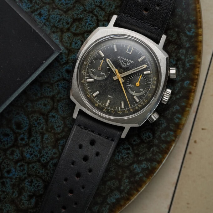 HEUER Camaro 73343NT (MK4) - Valjoux 7733 - tropical dial