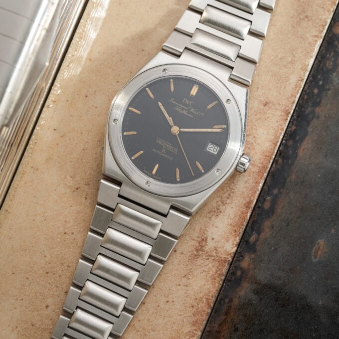IWC Ingenieur 3506 - black graph paper dial - "skinny inge"