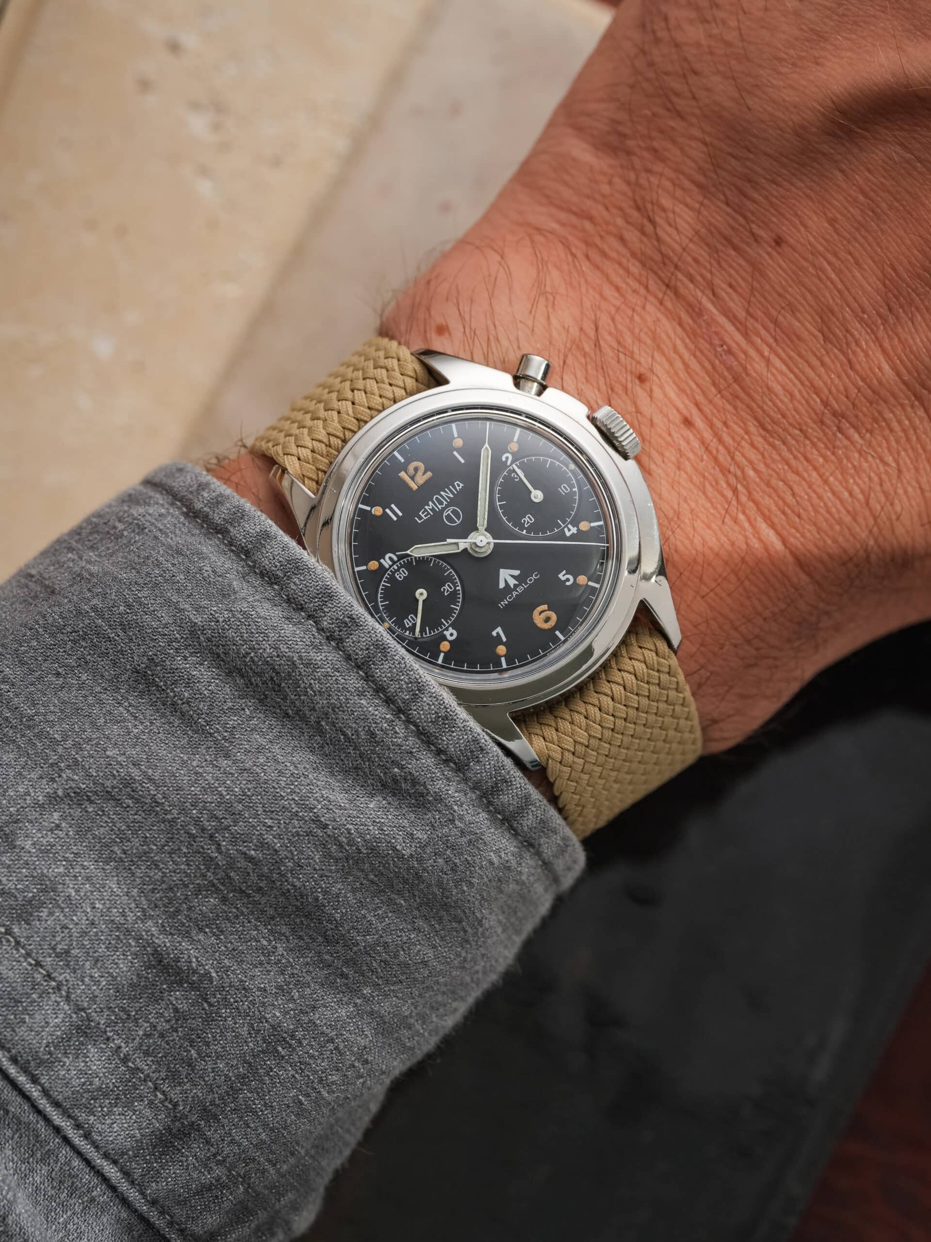Lemania RAF 6BB Monopusher Chronograph – Calibre 2220 - Image 7