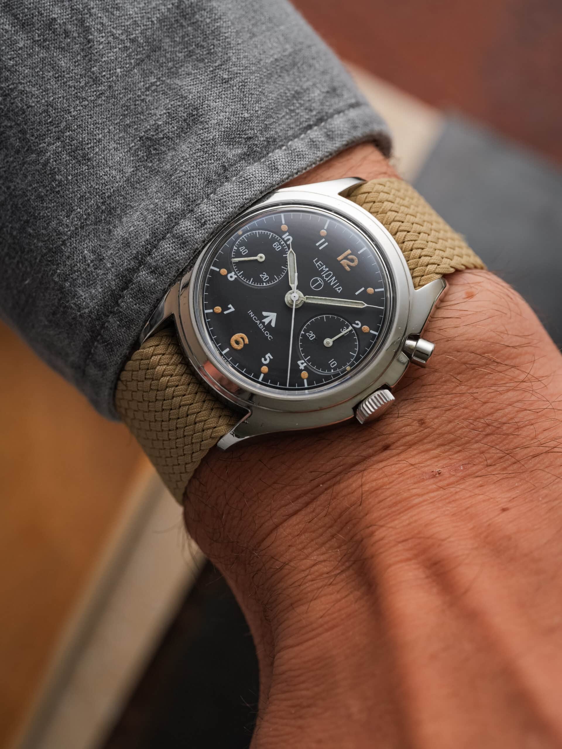 Lemania RAF 6BB Monopusher Chronograph – Calibre 2220 - Image 2