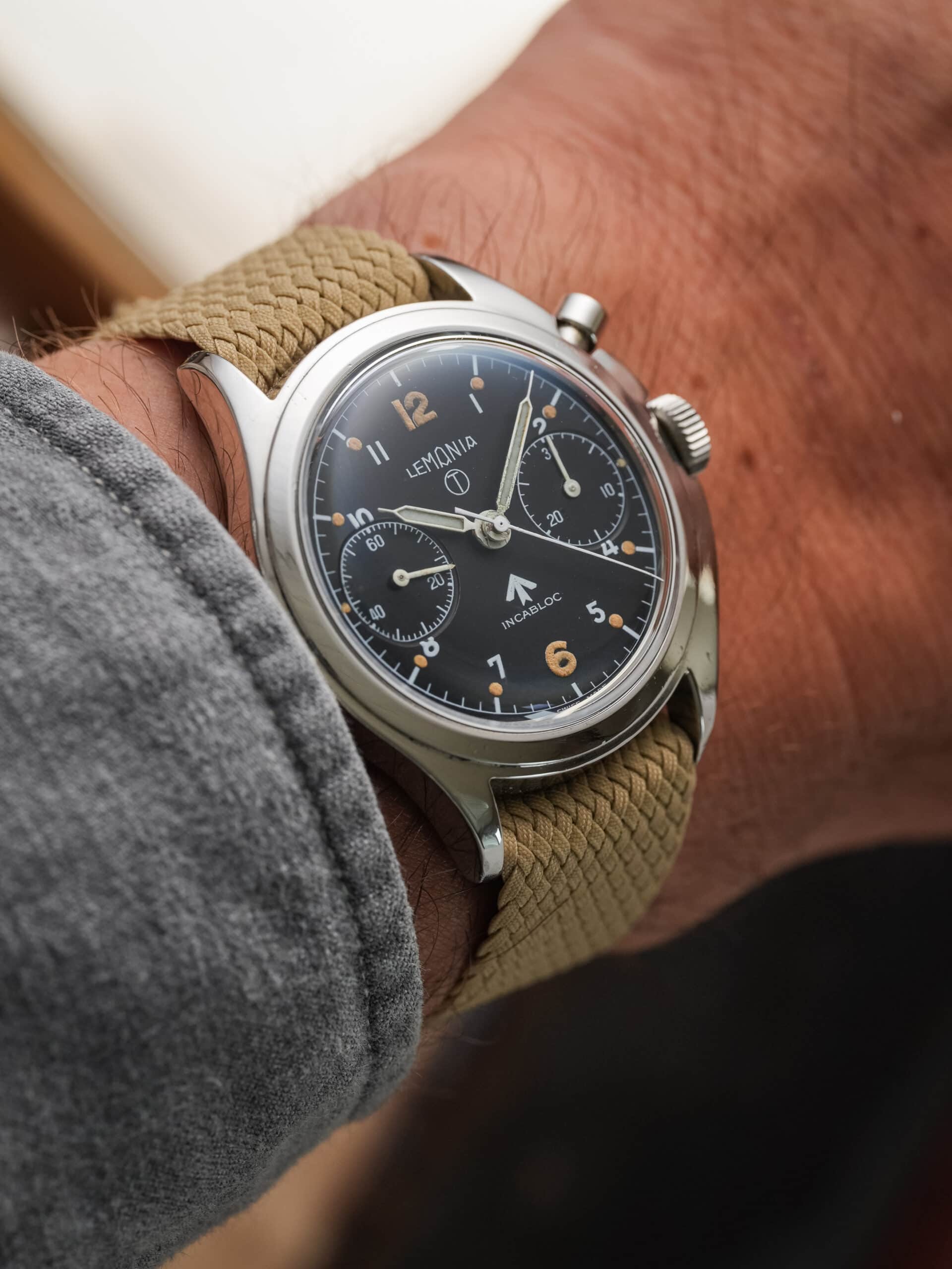 Lemania RAF 6BB Monopusher Chronograph – Calibre 2220 - Image 10