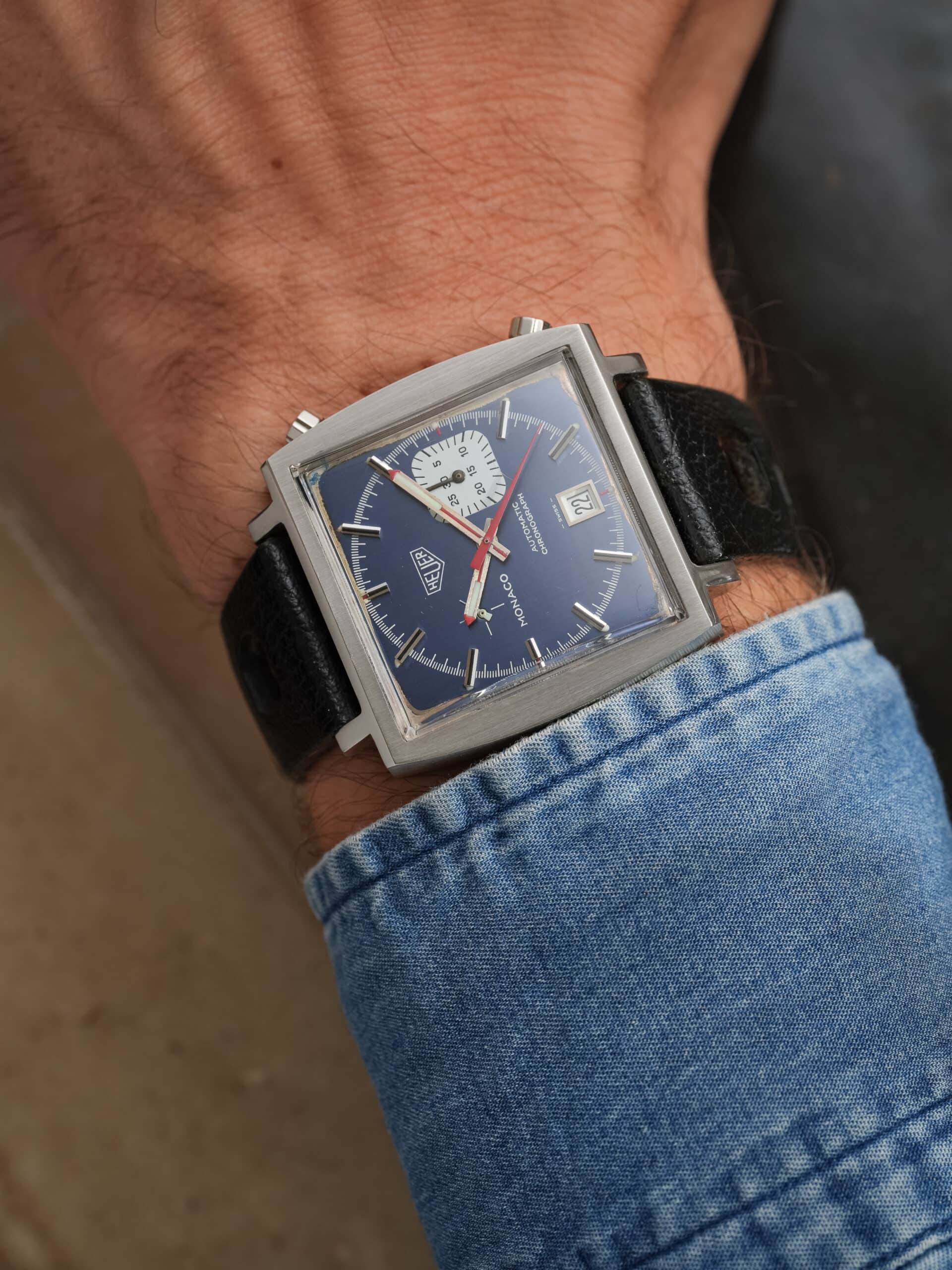 HEUER Monaco Ref. 1533B | Blue Dial | Calibre 15 - Image 8