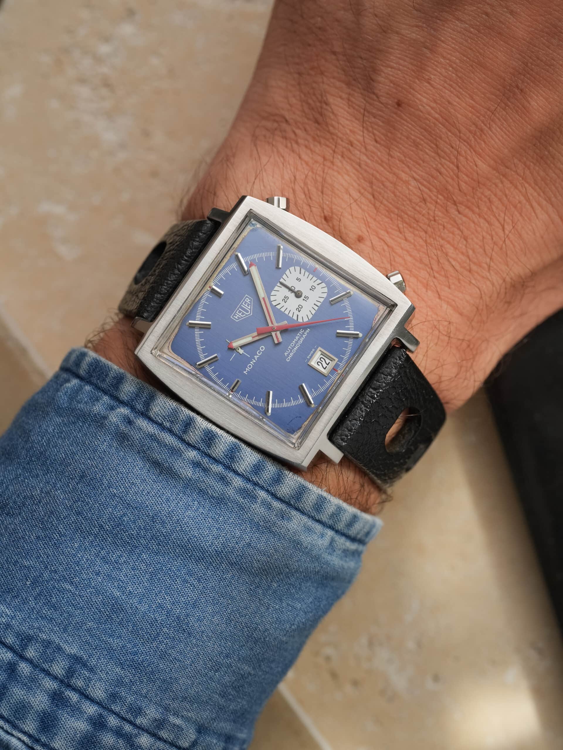 HEUER Monaco Ref. 1533B | Blue Dial | Calibre 15 - Image 4