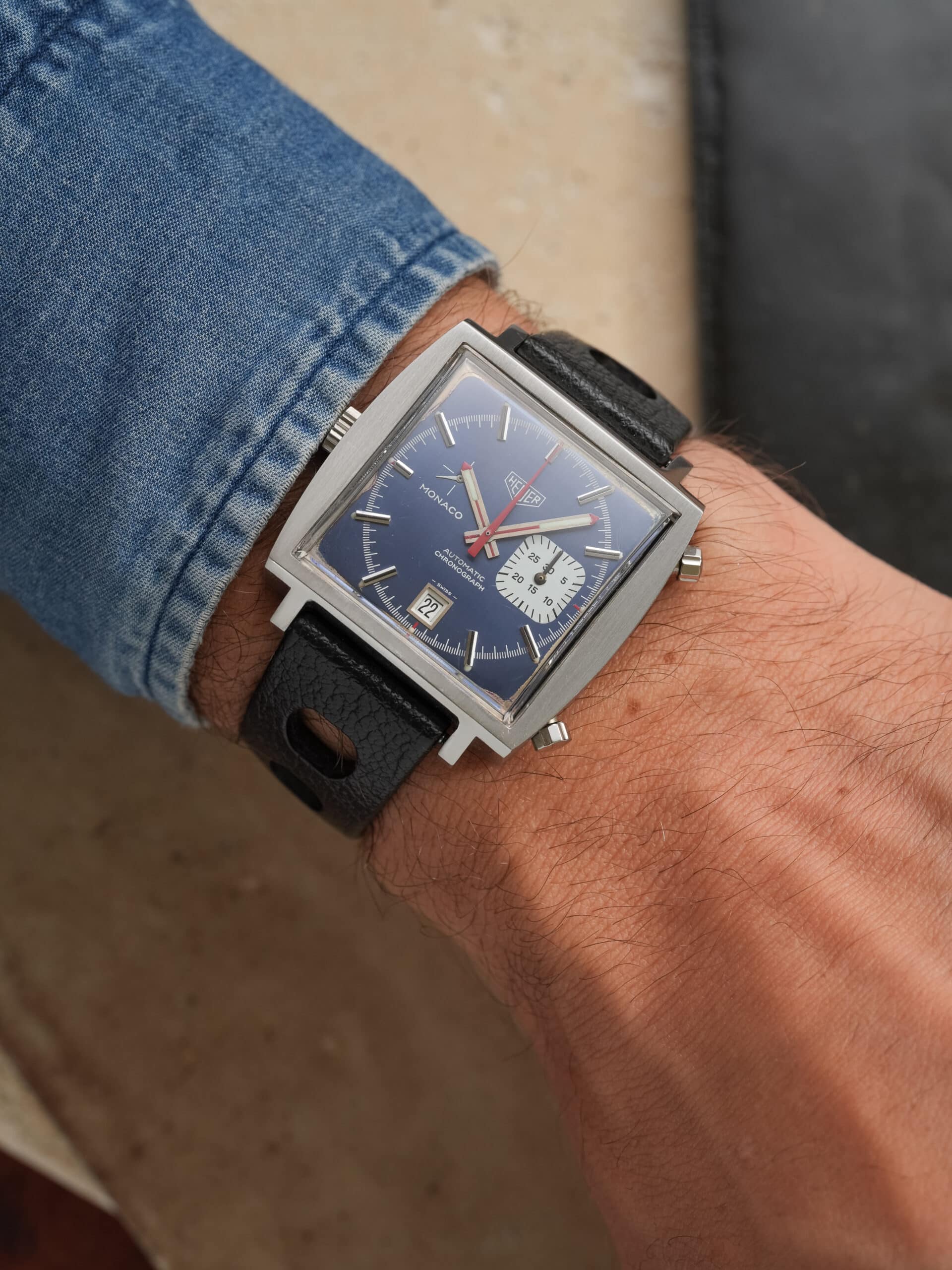 HEUER Monaco Ref. 1533B | Blue Dial | Calibre 15 - Image 11