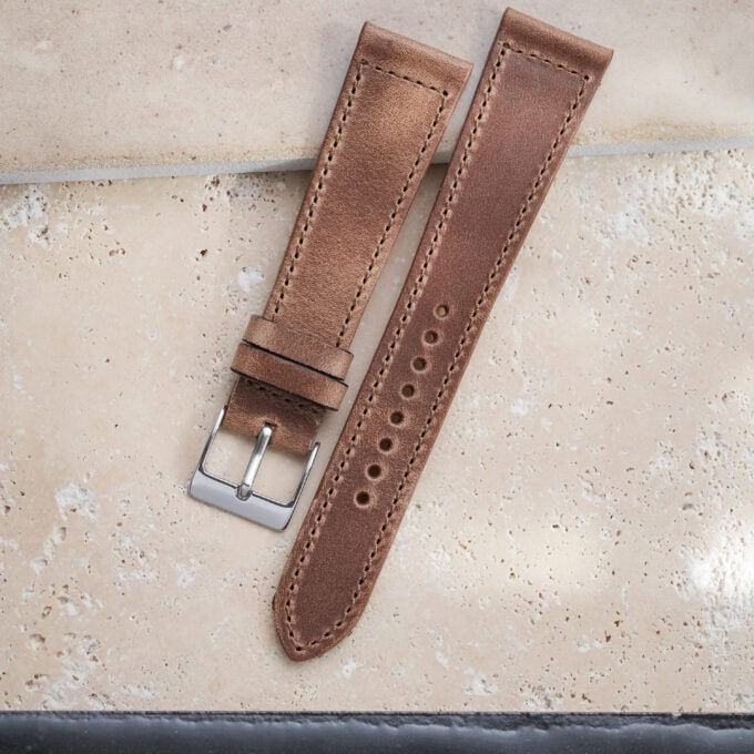 The Ashwood - Horween Chromexcel Strap - plain