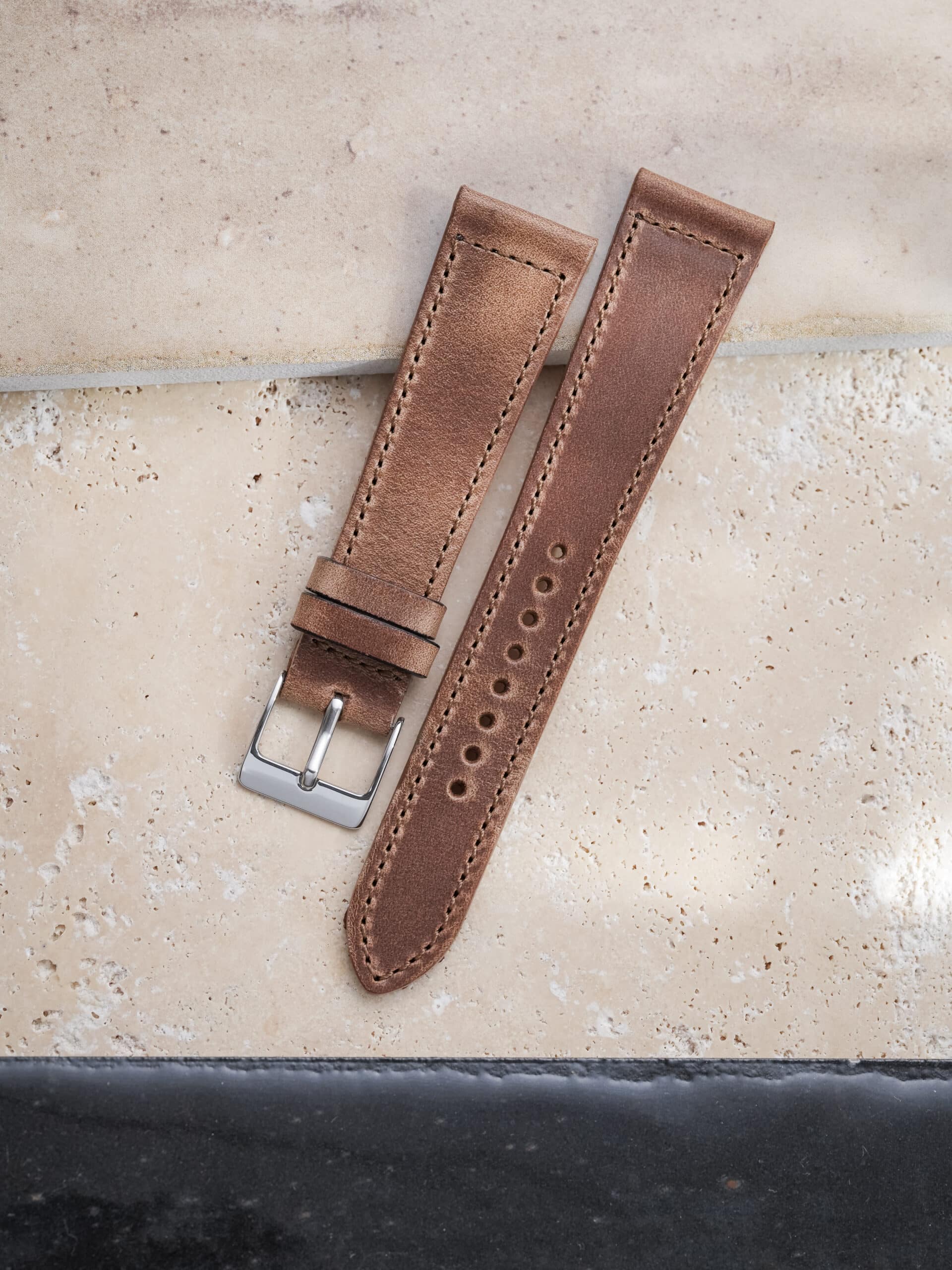 The Ashwood - Horween Chromexcel Strap - plain