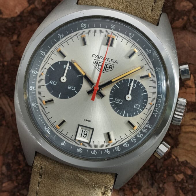 HEUER CARRERA 7853S – SILVER DIAL – VALJOUX 7734 - Image 9