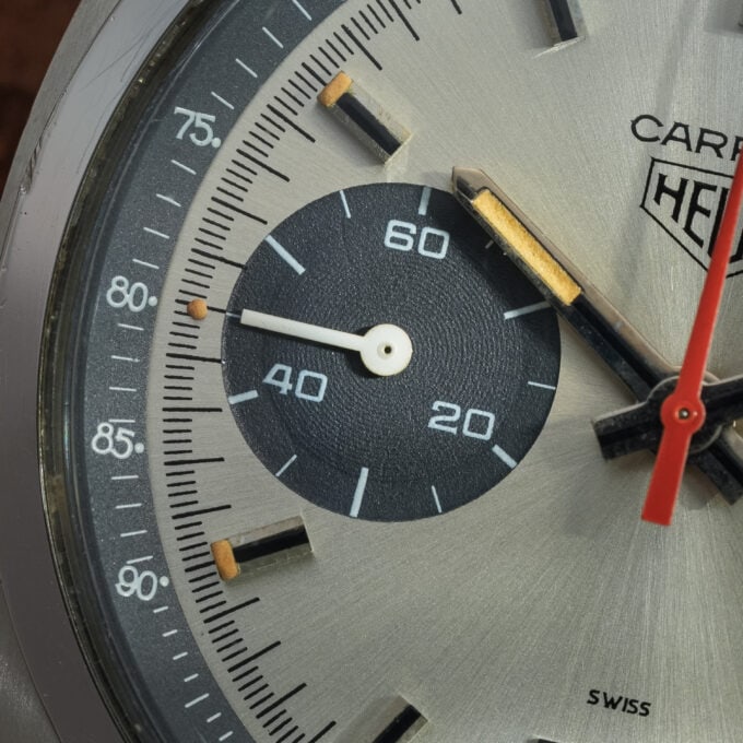 HEUER CARRERA 7853S – SILVER DIAL – VALJOUX 7734 - Image 6