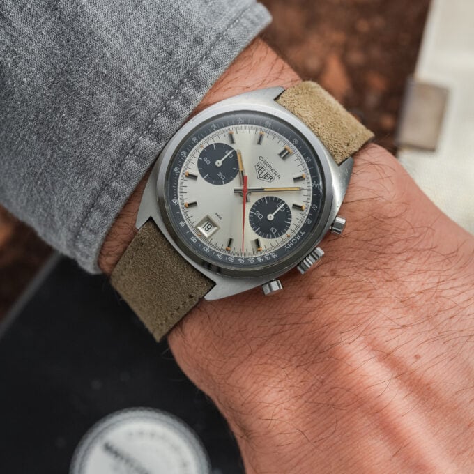 HEUER CARRERA 7853S – SILVER DIAL – VALJOUX 7734 - Image 10