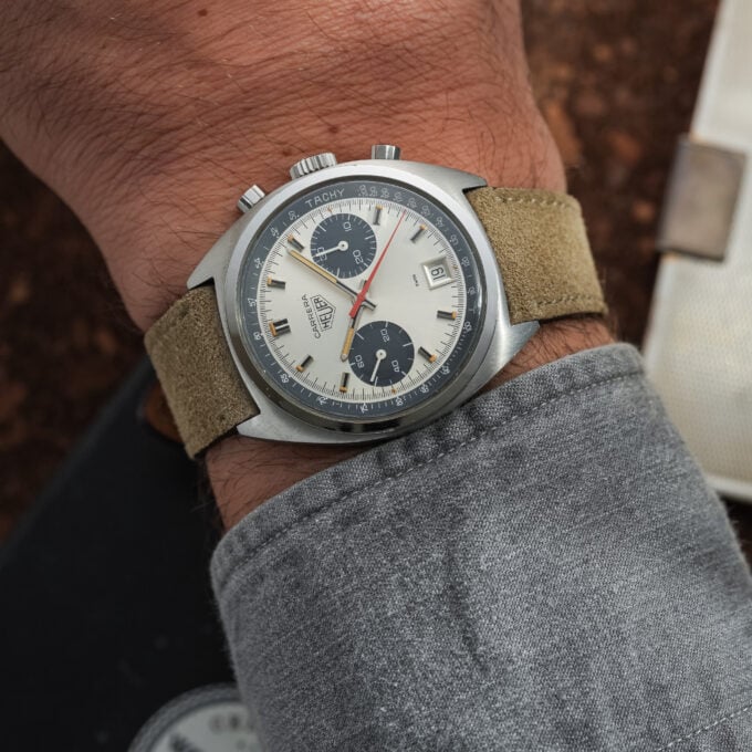 HEUER CARRERA 7853S – SILVER DIAL – VALJOUX 7734 - Image 8