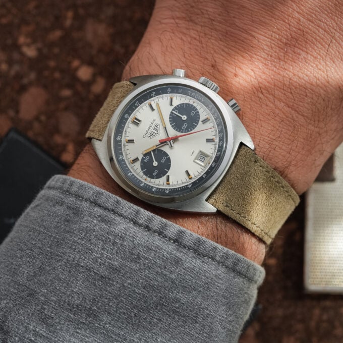 HEUER CARRERA 7853S – SILVER DIAL – VALJOUX 7734 - Image 4