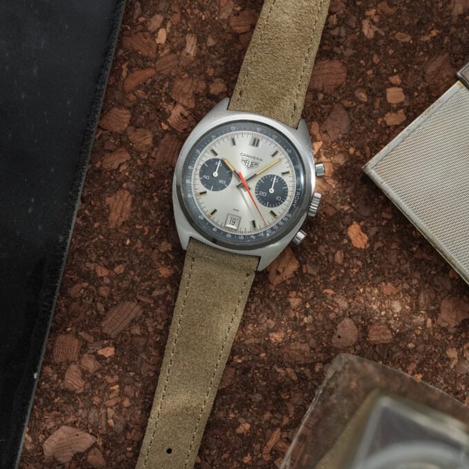 HEUER CARRERA 7853S – SILVER DIAL – VALJOUX 7734