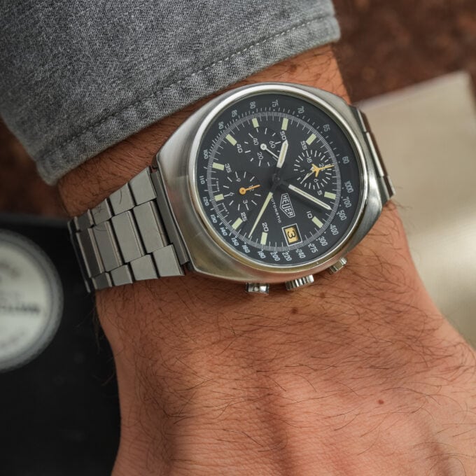 Alternative view of HEUER Lemania Chronograph 510.500 – 1986 – Calibre 5100