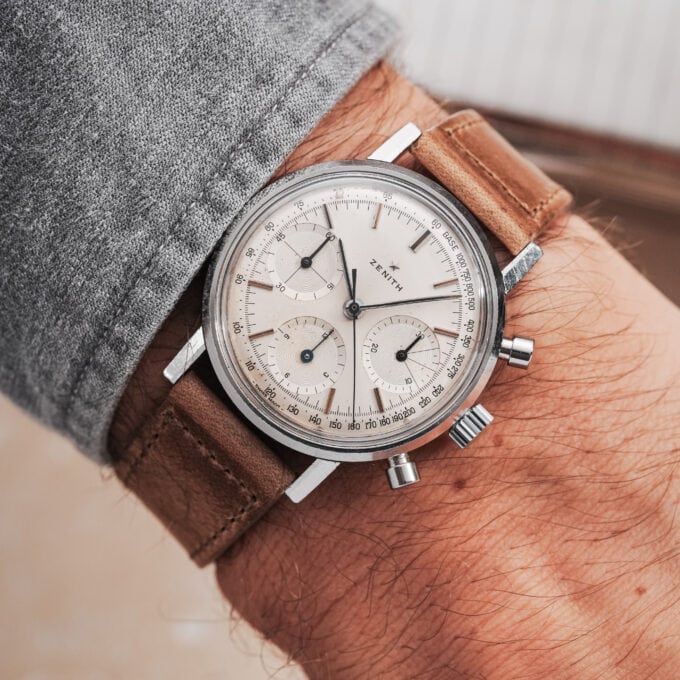 Alternative view of ZENITH A273 Chronograph – Silver Dial – Calibre 146HP