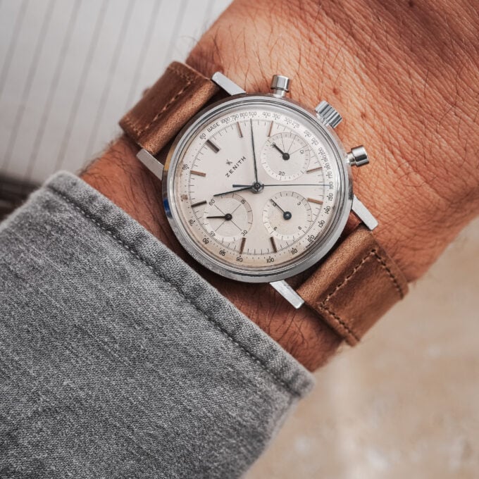 ZENITH A273 Chronograph – Silver Dial – Calibre 146HP - Image 4
