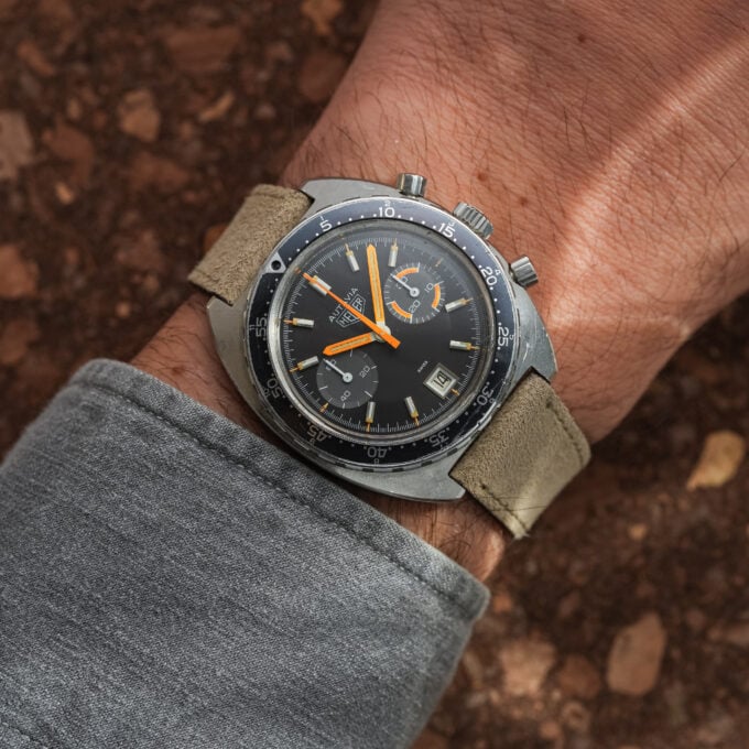 Alternative view of HEUER Autavia 73463 MH – Villeneuve Colours - Valjoux 7734