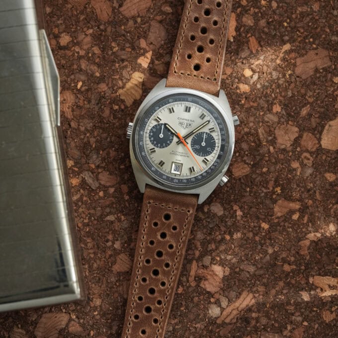 HEUER Carrera 1153S – Silver Dial – Calibre 12