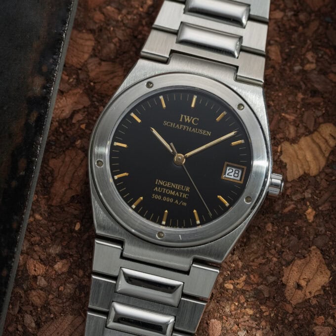 IWC Ingenieur 3508 – 500,000 A/m – Glossy Black Tritium Dial - Image 6