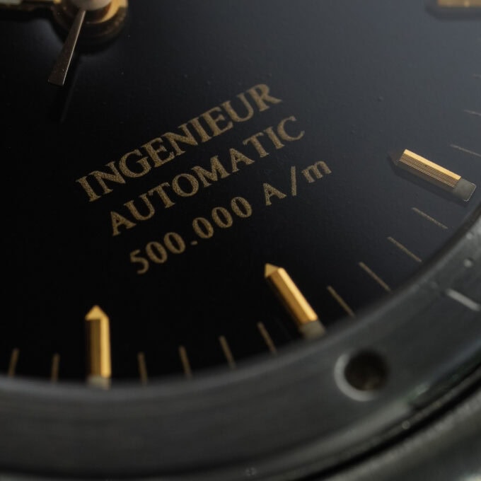 IWC Ingenieur 3508 – 500,000 A/m – Glossy Black Tritium Dial - Image 9