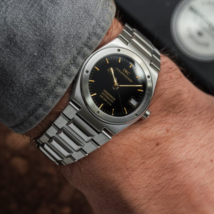 IWC Ingenieur 3508 – 500,000 A/m – Glossy Black Tritium Dial - Image 7